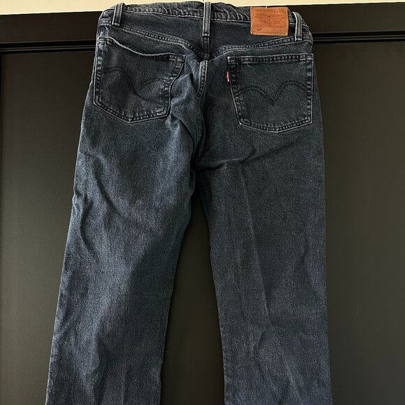 Levi's 501 Original Cropped Women's Jeans (Size 27W x 28L, Color Deep Dark) - Picture 3 of 5